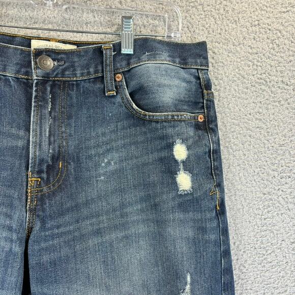 Aeropostale Jeans Mens 34x33 Blue Distressed Benton Original Bootcut (Tag 32x34) - Picture 3 of 11